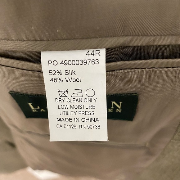 Lauren Ralph Lauren green tag mens wool blazer size 44R - Picture 4 of 7